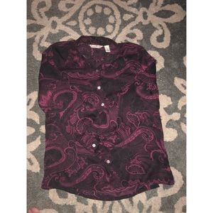 Silky long sleeve shirt